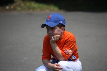 Robert watches the game