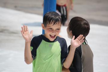Over to the water park