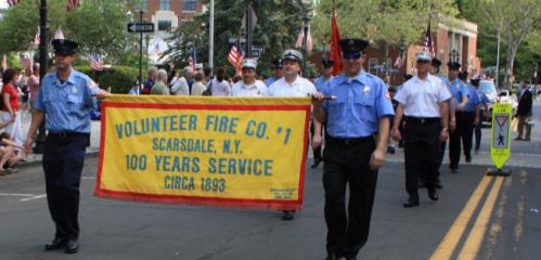 Firemen marching