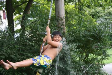 Eliot on the swing