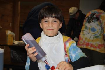 Jonathan makes his shirt