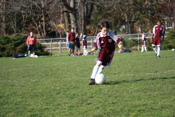 Chris dribbles