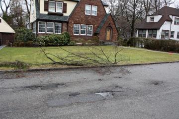 Rain and wind storm