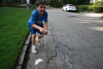Blowing up coke bottles