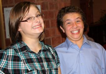 Haley and Robert - big smiles