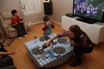 Watching football