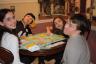 Kids play monopoly
