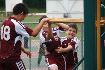Jonathan and Soccer friends
