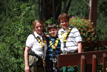 Getting ready to Zip Line
