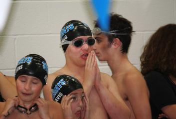 Robert at swim meet