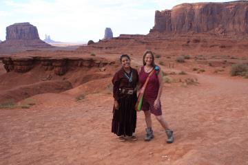 A Navajo woman and Nancy
